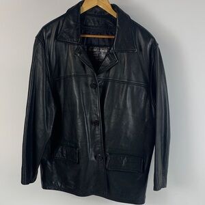 Men's Black Leather Jacket